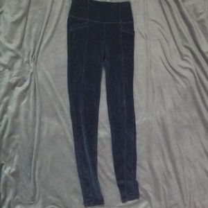 Pants velvet dark blue